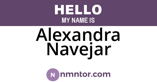 Alexandra Navejar