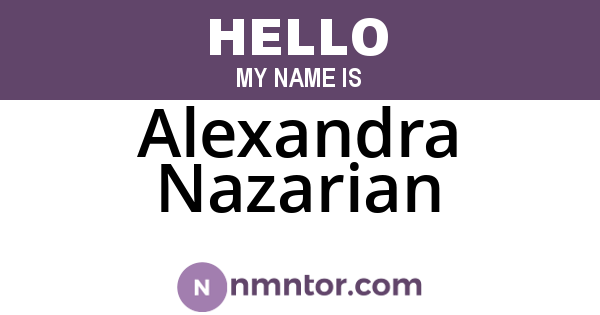 Alexandra Nazarian
