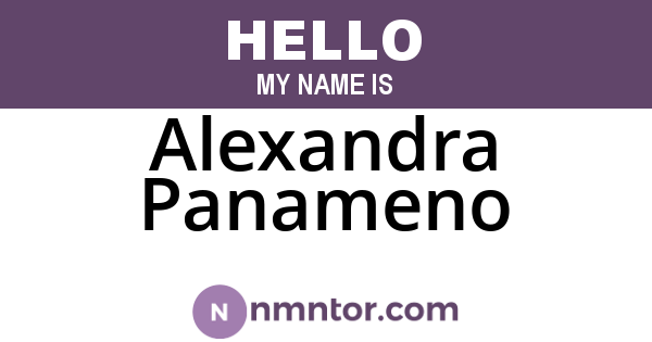 Alexandra Panameno