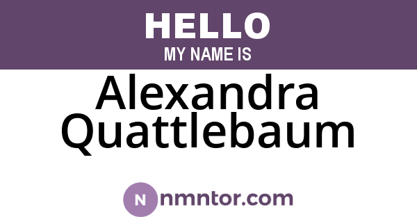 Alexandra Quattlebaum