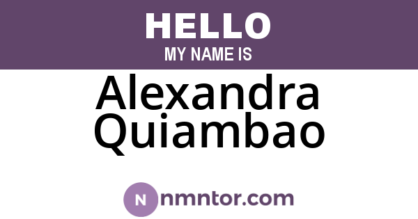Alexandra Quiambao