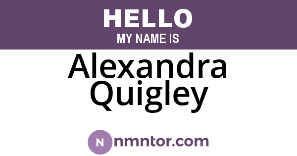 Alexandra Quigley