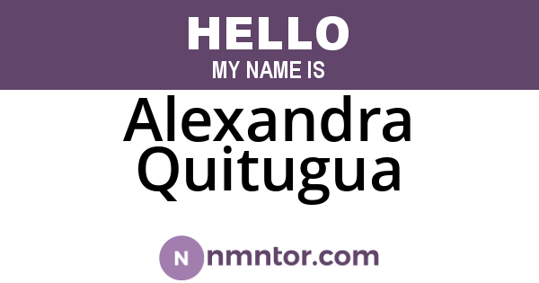 Alexandra Quitugua