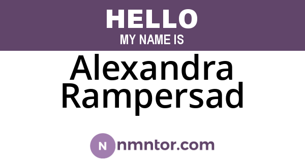 Alexandra Rampersad