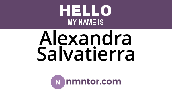 Alexandra Salvatierra