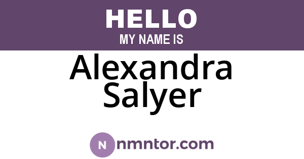 Alexandra Salyer