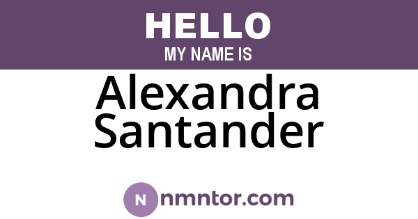 Alexandra Santander