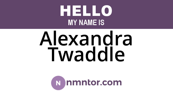 Alexandra Twaddle