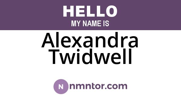 Alexandra Twidwell