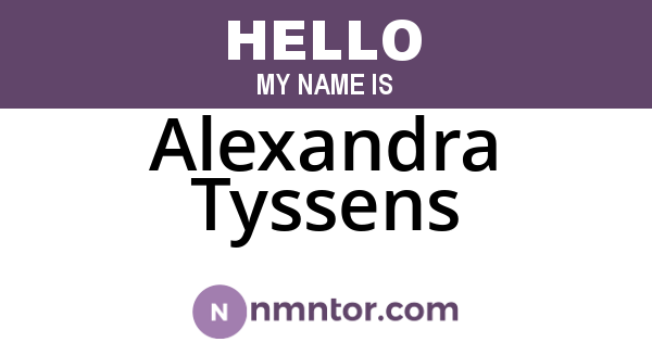 Alexandra Tyssens
