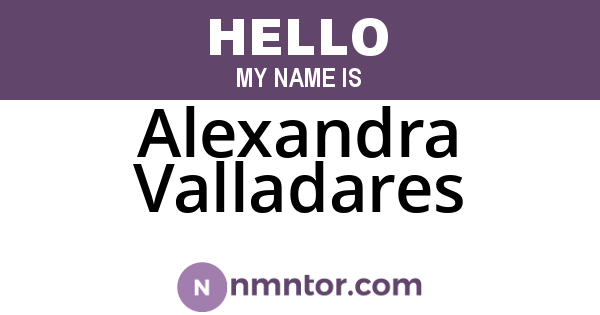 Alexandra Valladares