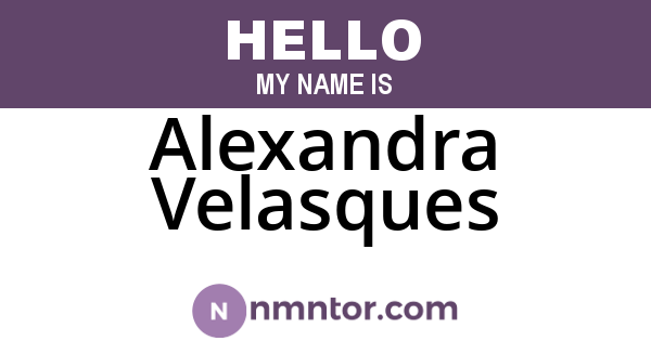 Alexandra Velasques
