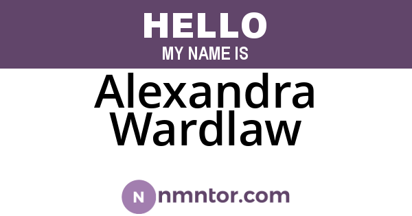 Alexandra Wardlaw