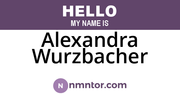 Alexandra Wurzbacher