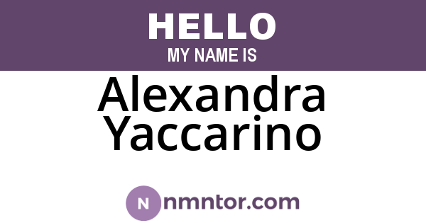 Alexandra Yaccarino