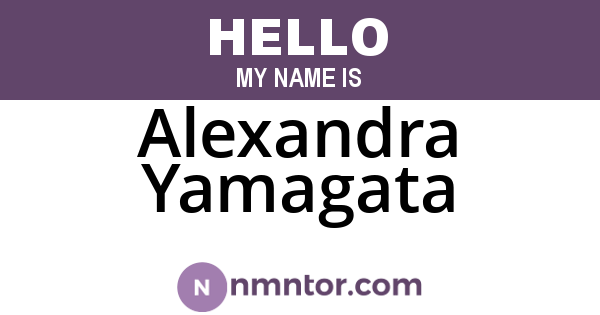 Alexandra Yamagata