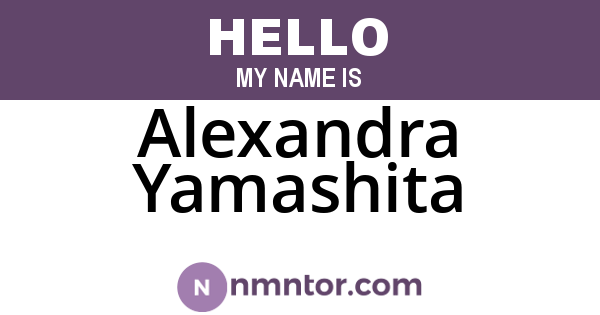 Alexandra Yamashita
