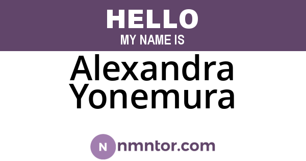 Alexandra Yonemura