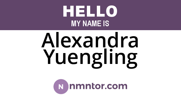 Alexandra Yuengling