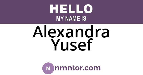 Alexandra Yusef