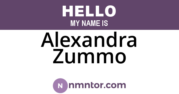 Alexandra Zummo