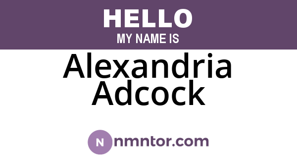 Alexandria Adcock