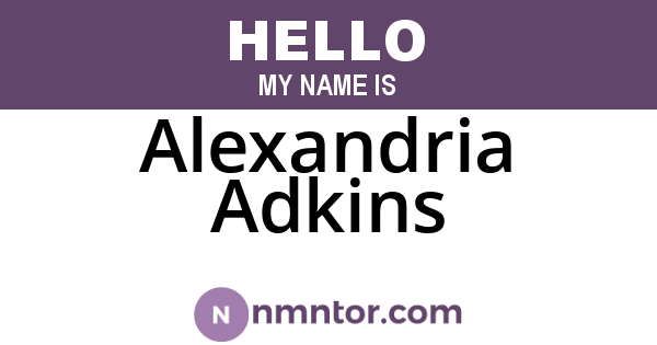 Alexandria Adkins