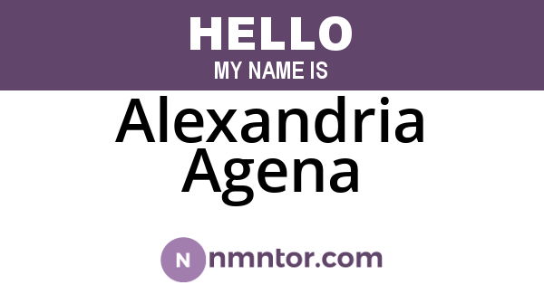 Alexandria Agena