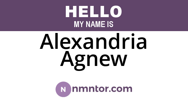 Alexandria Agnew