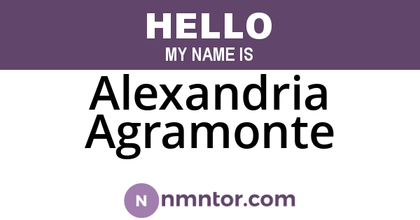 Alexandria Agramonte