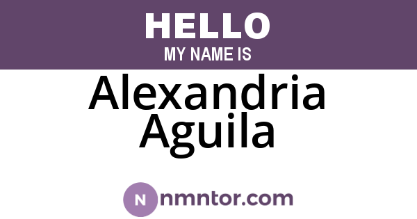 Alexandria Aguila