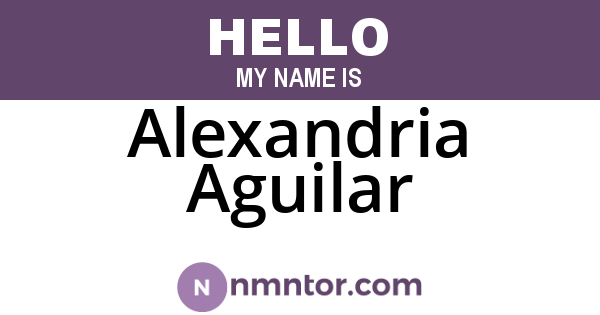 Alexandria Aguilar