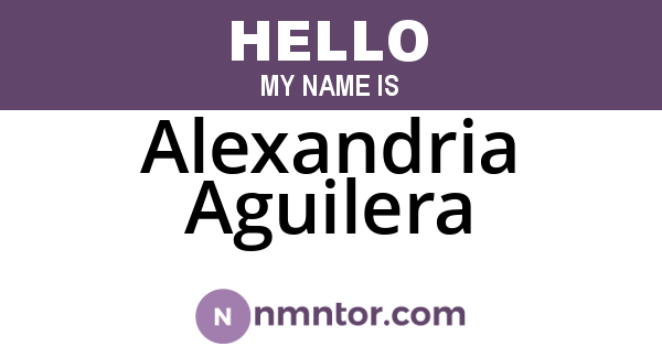 Alexandria Aguilera