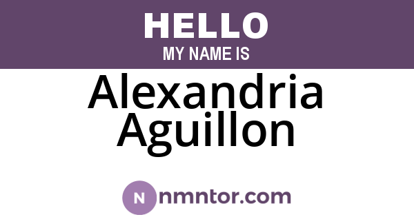 Alexandria Aguillon