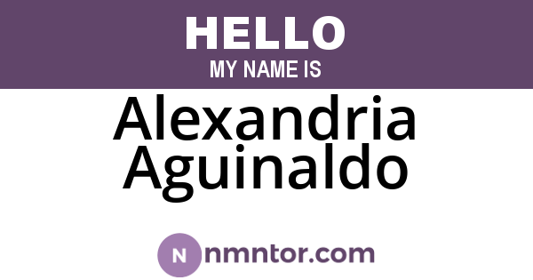 Alexandria Aguinaldo