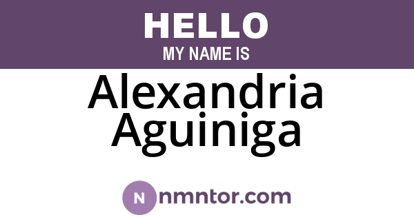 Alexandria Aguiniga