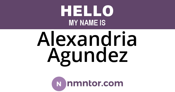 Alexandria Agundez