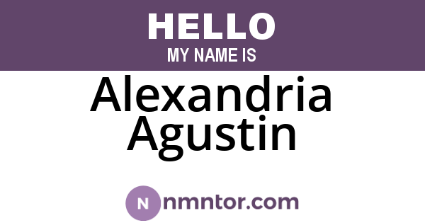 Alexandria Agustin