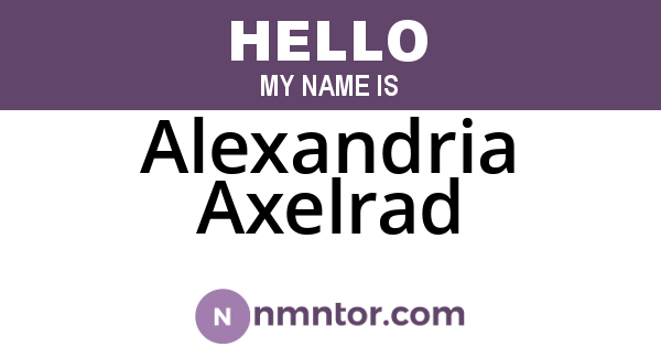 Alexandria Axelrad