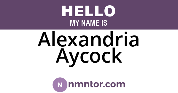 Alexandria Aycock
