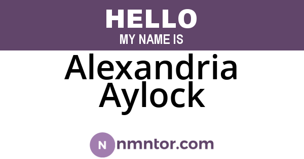 Alexandria Aylock
