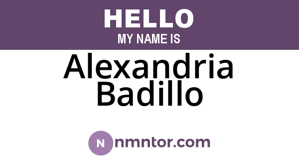 Alexandria Badillo