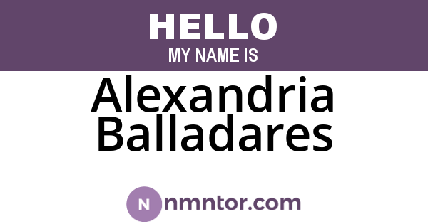 Alexandria Balladares