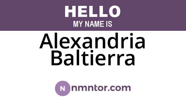 Alexandria Baltierra