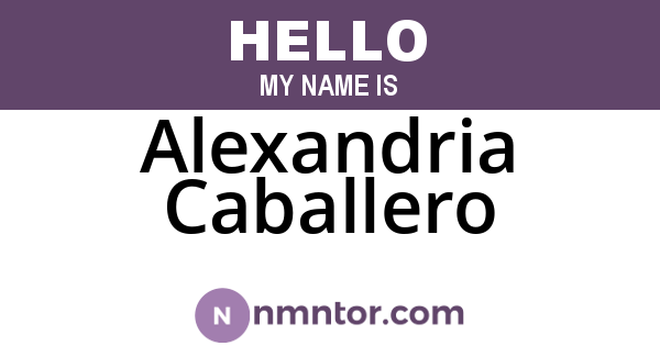 Alexandria Caballero
