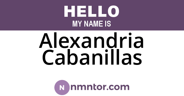 Alexandria Cabanillas
