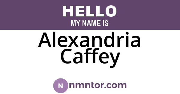 Alexandria Caffey
