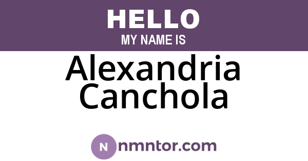 Alexandria Canchola