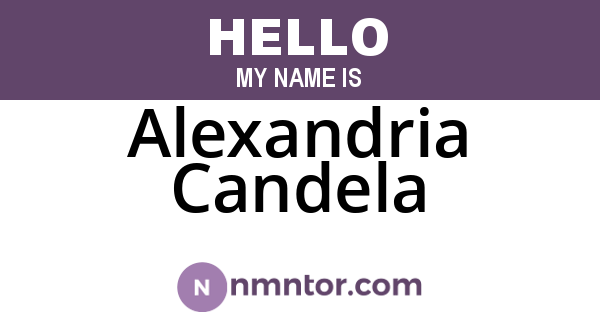 Alexandria Candela