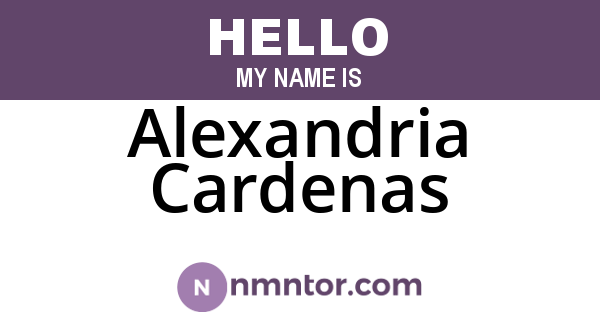Alexandria Cardenas